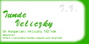 tunde veliczky business card